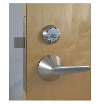 SECURITECH Door Lockset: Classroom Security Lever Locksets, Stainless Steel, ADA Compliant
