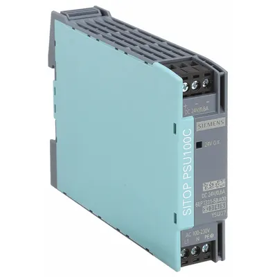 SIEMENS DC Power Supply: DIN Rail, 14 W Output Power - Rated, 0.6 A Current - Output - DIN Rail Mount DC Power Supplies