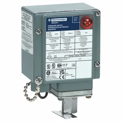 TELEMECANIQUE SENSORS 9012GAW5G18 Liquid- & Corrosion-Resistant - Liquid- & Corrosion-Resistant Machine Tool Pressure Switches