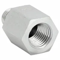 Hydraulic Hose Adapter: 1/2 in x 1/2 in Fitting Size, Female x Male, NPTF x ORB, Rigid, Straight (MPN 2216-8-8S)