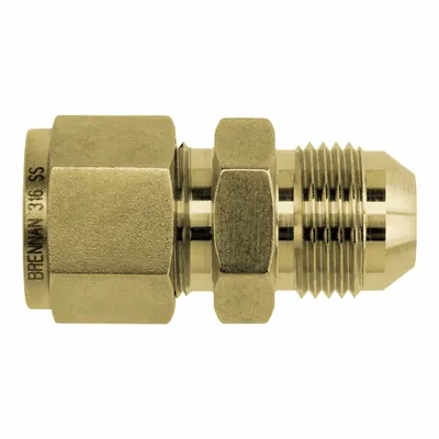 BRENNAN INDUSTRIES Clean & Bagged Double-Ferrule Brass - Clean & Bagged Double-Ferrule Brass Compression Fittings