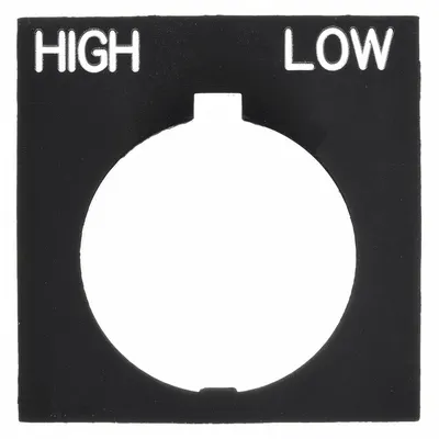 EATON Legend Plate: 30 mm Panel Mounting Size, Rectangular - Push-Button Rings & Plates