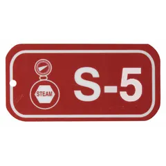 Polystyrene lockout tag for use in lockout/tagout procedures. Printed in English with holes for attachment. Pack of 25 tags.