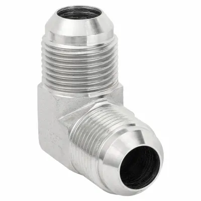 AEROQUIP Hydraulic Hose Adapter: 5/8 in x 5/8 in Fitting Size, Male x Male, JIC x JIC - JIC-to-JIC Steel Hydraulic Hose Adapters