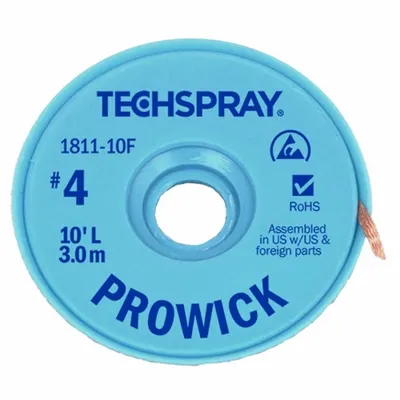 TECHSPRAY 1811-5F Rosin Flux Desoldering Braid - Rosin Flux Desoldering Braids