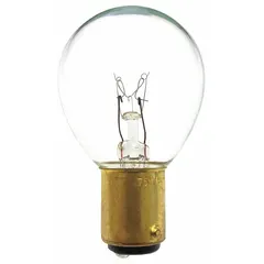 BA15d Double-Contact Bayonet Base Lamp, S11, 75V AC, White