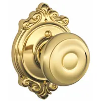 SCHLAGE Door Lockset: Dummy Knob Locksets, Brass (MPN F170 GEO 605 BRK)