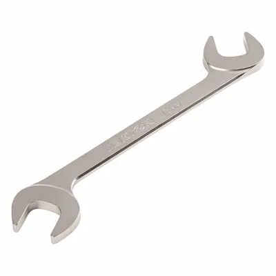 TEKTON Open End Wrench: Chromium Molybdenum Steel, Satin, 18 mm Head Size - Metric, Double End, Open End Wrenches