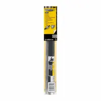 Replacement blade for tape dispensers used in painting and surface preparation. Cuts masking film cleanly during application. Measures 12 inches in overall length and 3 3/4 inches in overall width