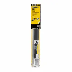 Replacement blade for tape dispensers used in painting and surface preparation. Cuts masking film cleanly during application. Measures 12 inches in overall length and 3 3/4 inches in overall width.