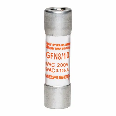 MERSEN Fuse: GFN Series, Midget, Time-Delay, 800 mA, 250 V AC, 13/32 in x 1 1/2 in - Time-Delay Cylindrical Fuses