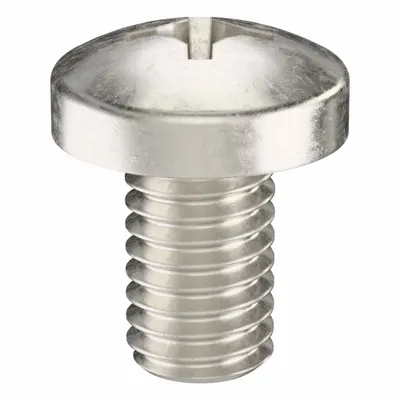 USA INDUSTRIALS Machine Screw: #10-32 Thread Size, 5/16 in Lg, 316, Stainless Steel, Plain - Pan Head Machine Screws