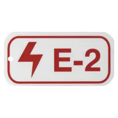 Lockout tag used in safety lockout/tagout procedures to indicate equipment is under maintenance and must not be operated. Made of polystyrene plastic, printed in English with no header. Suitable for industrial environments requiring clear communication during servicing.