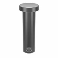 Standard clevis pin with 1/4 in diameter and 7/8 in shank length. Inch-series pin supplied in a 25-piece pack. Used in mechanical linkage applications to connect a clevis to a rod or other component, providing a pivot point in machinery and industrial linkages
