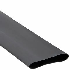 Standard heat shrink tubing for insulating and protecting electrical connections, wires, and cables. Before shrinking, inner diameter is 2 in; after heating, it shrinks to 1 in. Each piece is 4 ft long, color black, supplied in a 24-piece pack.