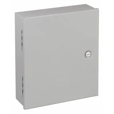 HOFFMAN Enclosure: Steel, 12 in x 10 in x 6 in, NEMA 1, Solid Cover, Hinged - Steel Indoor Enclosures with Hinged Covers
