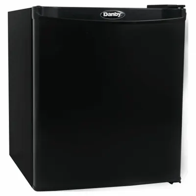 DANBY Mini Fridge: Black, 1 cu ft Total Capacity, 1 Shelves, Energy Star Certified - Mini Refrigerators