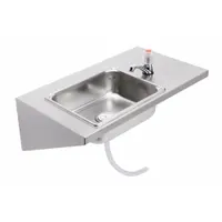 CROWN VERITY Removable Hand Sink: Stainless Steel, 23 in Overall Wd, 14 in Overall Dp (MPN RHS)