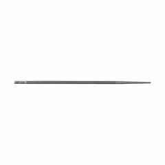 Round chain-saw file, 8 inches long with a 7/32-inch diameter and 1/4-inch width. Smooth cut with 51 teeth per inch for sharpening chain-saw chains in forestry and landscaping applications.