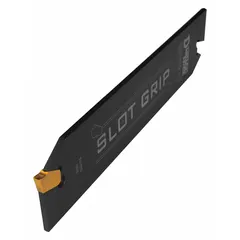 Neutral-type cut-off blade with an overall height of 123/125 inches and overall length of 5.9000 inches. Designed for use in turning and grooving operations on lathes and CNC machines.
