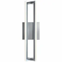 This AFX Cass Wall Sconce provides 1800 lumens at 3000K with 90 CRI, consuming 18 watts at 120V AC. The fixture is dimmable and measures 3-7/8 inches in length with a Satin Nickel finish. Suitable for ambient lighting in commercial interiors such as hallways, lobbies, and offices