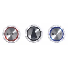 Replacement plug button kit for KOHLER Trend bathtub and shower handle assemblies. Includes the plug button and necessary hardware for restoring handle operation.