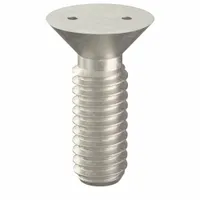 Tamper Resistant Screw: #8-32 Thread Size, 1/2 in Lg, Stainless Steel, Plain, Flat, Spanner, 25 PK (MPN 121800)