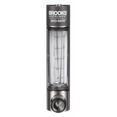 BROOKS Mechanical Flowmeter: Flow Meter, Scale, Variable Area, Panel Mount, Vertical - Panel-Mount Flowmeters for Air & Compressed Gas