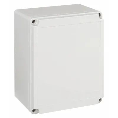 BOX ENCLOSURES Enclosure: Gray, Polycarbonate, 9 in x 7 in x 5 in, NEMA 4 - Nonmetallic Enclosures