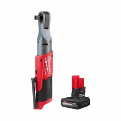This cordless ratchet delivers 60 ft-lb maximum fastening torque and a no-load speed of 175 RPM. It features a brushless motor and ball detent anvil, powered by the M12™ system. Suitable for fastening and loosening bolts in confined spaces common in automotive repair, equipment maintenance, and industrial assembly.