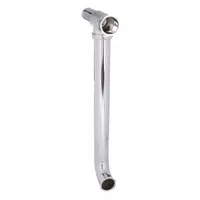 APPROVED VENDOR End Outlet Waste Tee: Brass, Chrome-Plated, Silver, 1 1/2 in Nominal Pipe Size, Slip