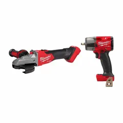MILWAUKEE Tool Combination Kit: 2 Tools, Angle Grinder/Impact Wrench, 18 V DC Volt, Tool Only, M18™ (MPN 2887-20, 2960-20). Key specifications — attr1176460: Impact Wrench.