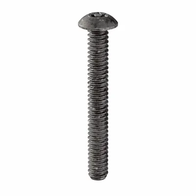 TAMPER PRUF SCREW Tamper Resistant Screw: #10-24 Thread Size, 1 1/2 in Lg, Steel, Black Oxide - Button Head Tamper-Resistant Machine Screws