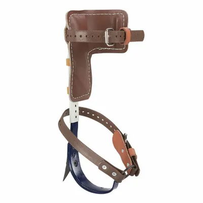 KLEIN TOOLS Pole Climbers: Nylon, Steel, 1 5/8 in Gaff Lg, Leather, 17 in Climber Lg Min - Pole-Climber Kits