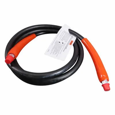 POWER TEAM Hydraulic Hose: 3/8 in ID, NPTF x NPTF, 10 ft Lg, 3/8 in x 3/8 in Fitting Size - Power Team Braid-Reinforced Hose Assemblies