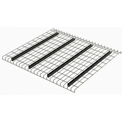 HUSKY Pallet Rack Decking: 52 in x 48 in, Waterfall, Std Wire Decking, 6 ga Decking - Standard-Channel Waterfall Wire Pallet Rack Decking