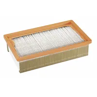This FEIN cassette filter is a HEPA-rated, dry-pickup filter constructed from paper media. Designed for use with Fein shop vacuums, it captures fine particles during dry vacuuming tasks such as construction cleanup, woodworking dust collection, and general industrial debris removal