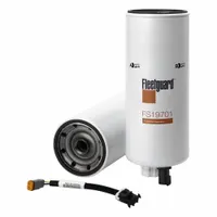 Spin-on fuel/water separator for diesel engines, removing water and contaminants to protect fuel injection systems. Overall length 17 in, outside diameter 4 1/4 in. Compatible with Autocar LLC vehicles