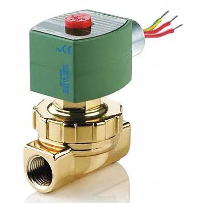 REDHAT Solenoid Valve: 2-Way, Normally Closed, 3/8 in Pipe Size, 110V AC/120V AC - 2-Way/2-Position, Normally Closed Solenoid Valves