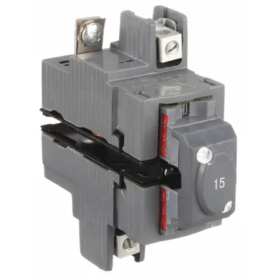 PUSHMATIC Miniature Circuit Breaker: 15 A Amps, 120/240V AC, 1.5 in Wd, 10kA at 120/240V AC - Pushmatic Miniature Circuit Breakers