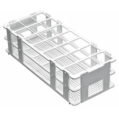 SP SCIENCEWARE Tube Rack: 4 1/8 in Overall Wd, 2 1/2 in Overall Ht, 9 3/4 in Overall Lg - Lab Storage Racks