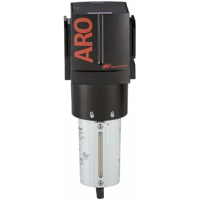 ARO Compressed Air Filter: Particulate, 3/4 in NPT, 5 micron, 288 cfm, 250 psi Max Op Pressure - ARO FRL Air Filters