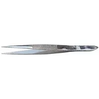 EMI Splinter Forcep: Stainless Steel, 3 1/2 in Overall Lg, Straight Tip (MPN 2400)