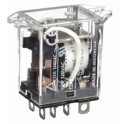 OMRON Flange Mount Relay: Surface (Top Flange) Mounted, 10 A Current Rating, 12V DC - Surface-Mounted Relays