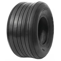 This HI-RUN riding mower tire is sized 480/400-8 with an SU08 tread pattern. It supports a weight capacity of 670 lb. Suitable for use on lawn and garden equipment such as zero-turn mowers and garden tractors, providing traction on turf and soft ground