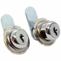 Cam Lock: Std Keyed Cam Lock, Keyed Alike, Zinc Die-Cast, Chrome-Plated, Quarter-Turn (MPN 65102)