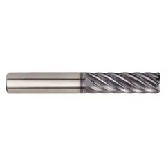 WIDIA HANITA Square End Mill: Carbide, AlTiN Coated, 7 Flute, 3/8" Mill Dia, 7/8" LOC, 2-1/2" OAL (MPN 7V0E10004ST)