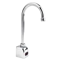 SANI-LAV Sensor Faucet: Electronic Sensor Faucet, Cast Brass, Chrome Finish, Single-Post, Plug-In (MPN ES2RL-0.5)