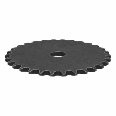 TRITAN Roller Chain Sprocket: No Hub, For Single Strands, 25, 30 Teeth, 2.392 in Pitch Dia - Size 25 Plain-Bore Roller Chain Sprockets