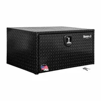 BUYERS PRODUCTS Underbody Truck Box: Underbody Truck Box, Single Drop-Down Door Door, Black, Keyed (MPN 1725119)